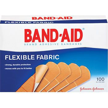 Band-Aid Flexible Adhesive Bandages 3/4 x 3, 100/Bx